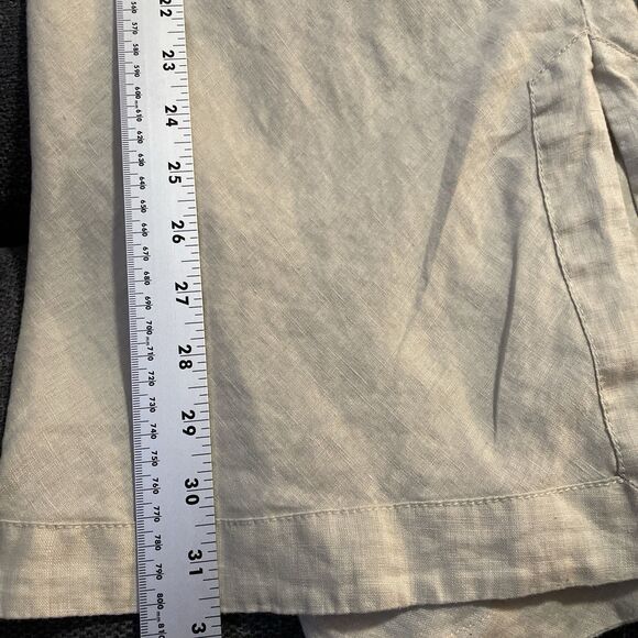 Soft Surroundings Linen Tunic Natural‎ Stone Beads Womens Medium Boho Minimalist - Picture 7 of 11